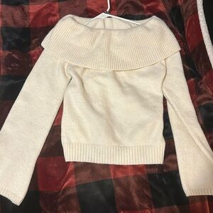 Off shoulder sweater